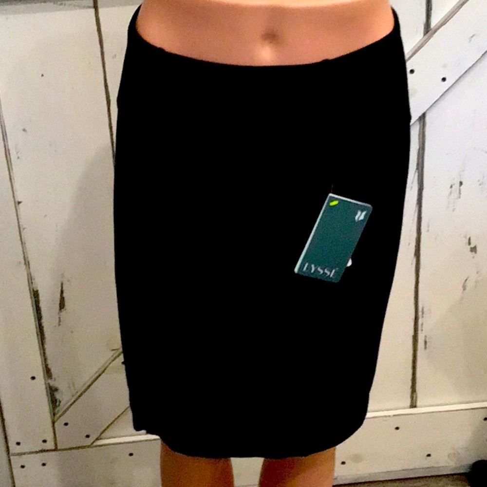 Black knee length skirt